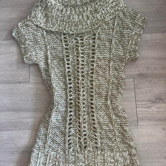 Y2k crochet mudd short sleeve sweater top - Picture 3 of 7